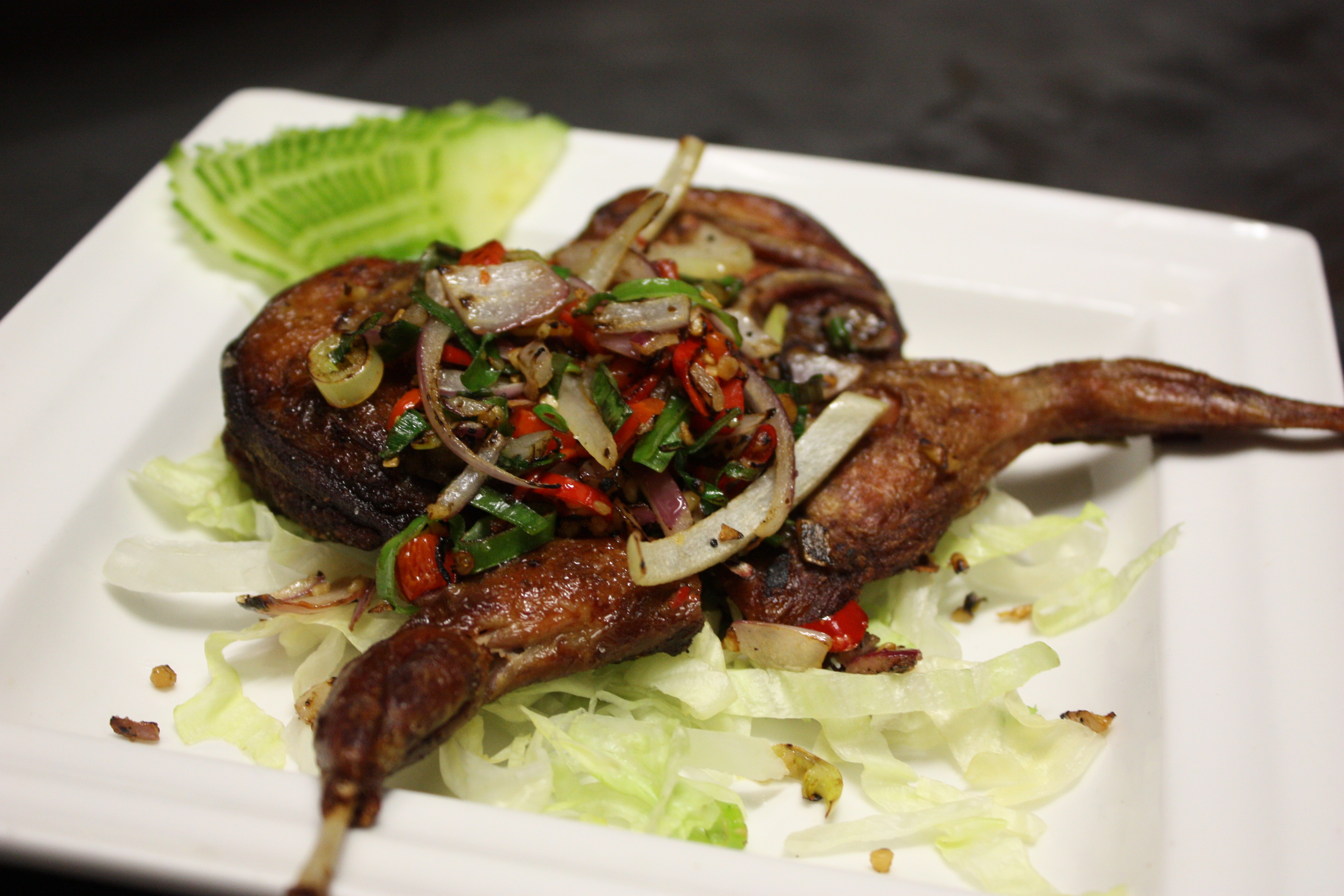 Spicy Salted Quail in Chilli Flavour at Noodle House Mitchell