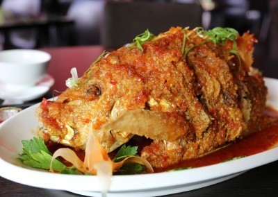 Whole Fish in Thai Chili Sauce at Noodle House Mitcham